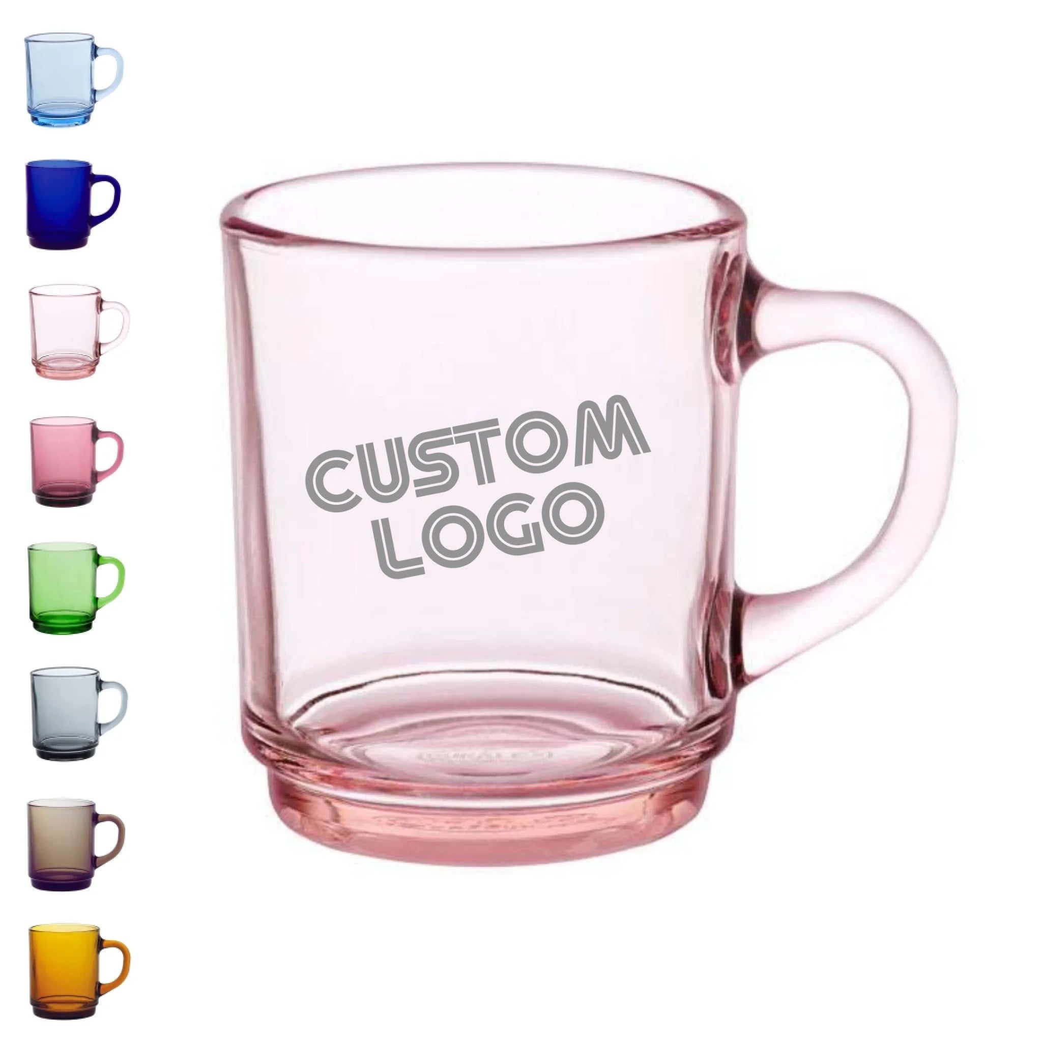 Corporate Logo | Personalized Pink Blush Coffee Mug 8¾ oz | Custom Engraved  Favor
