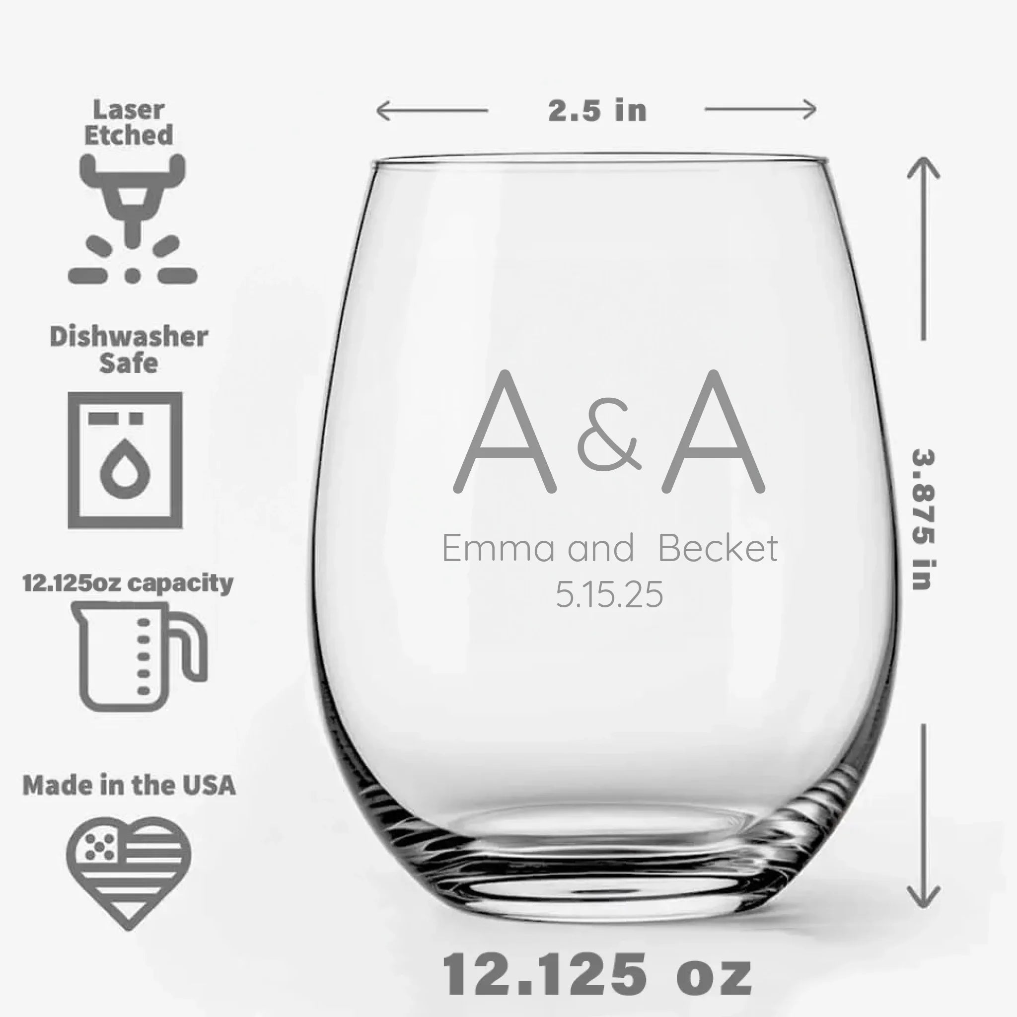 12 oz lav glass