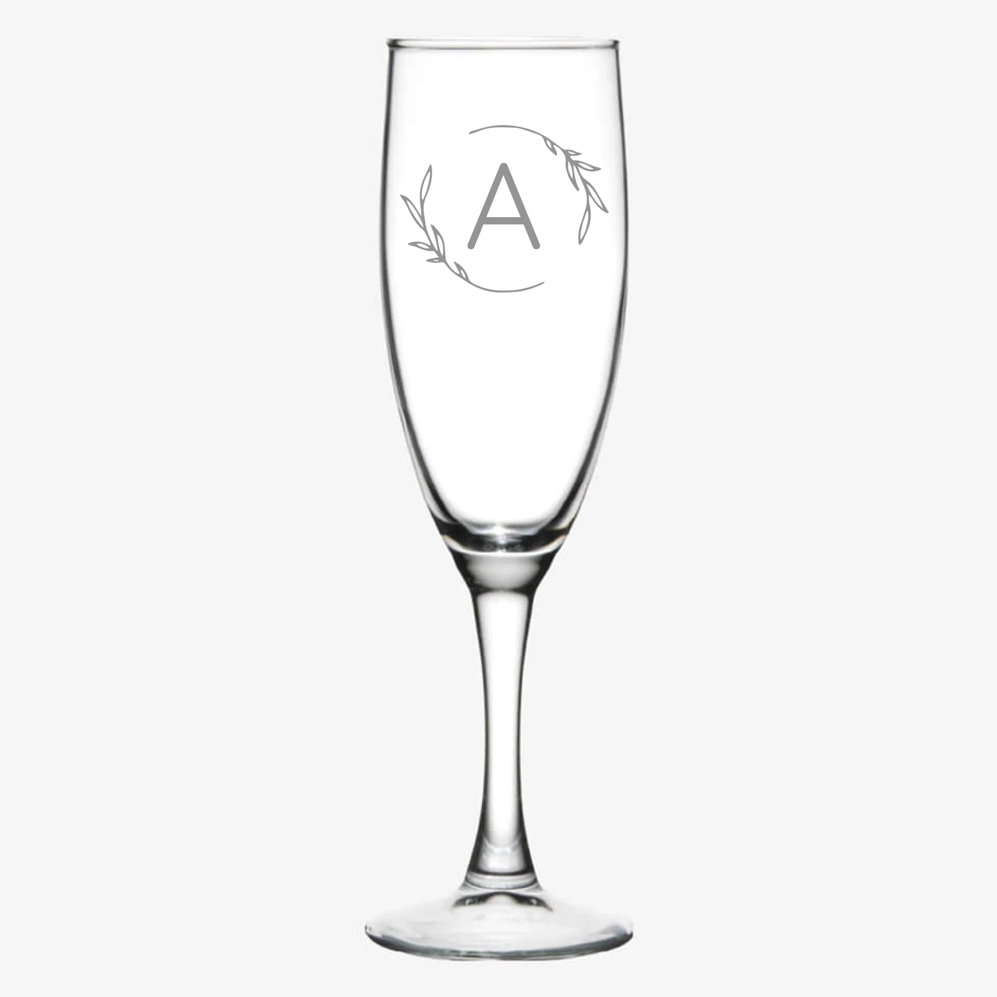 Vine | Personalized Champagne Flute | Custom Engraved Favor