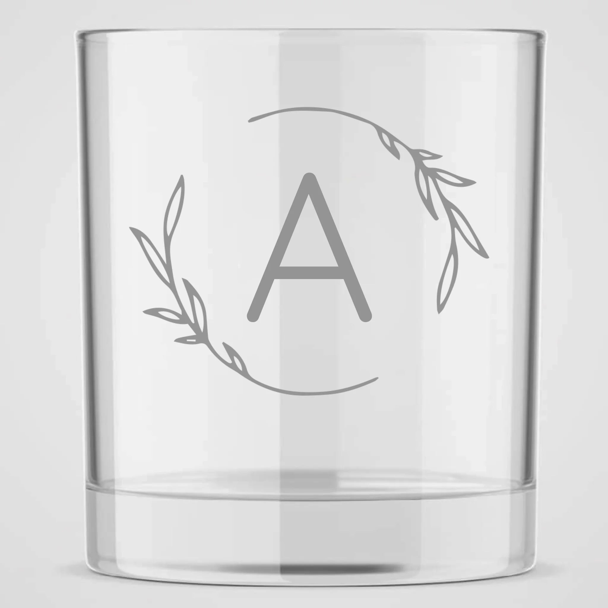 Vine | Personalized 10 oz Whiskey Glass | Custom Engraved Favor