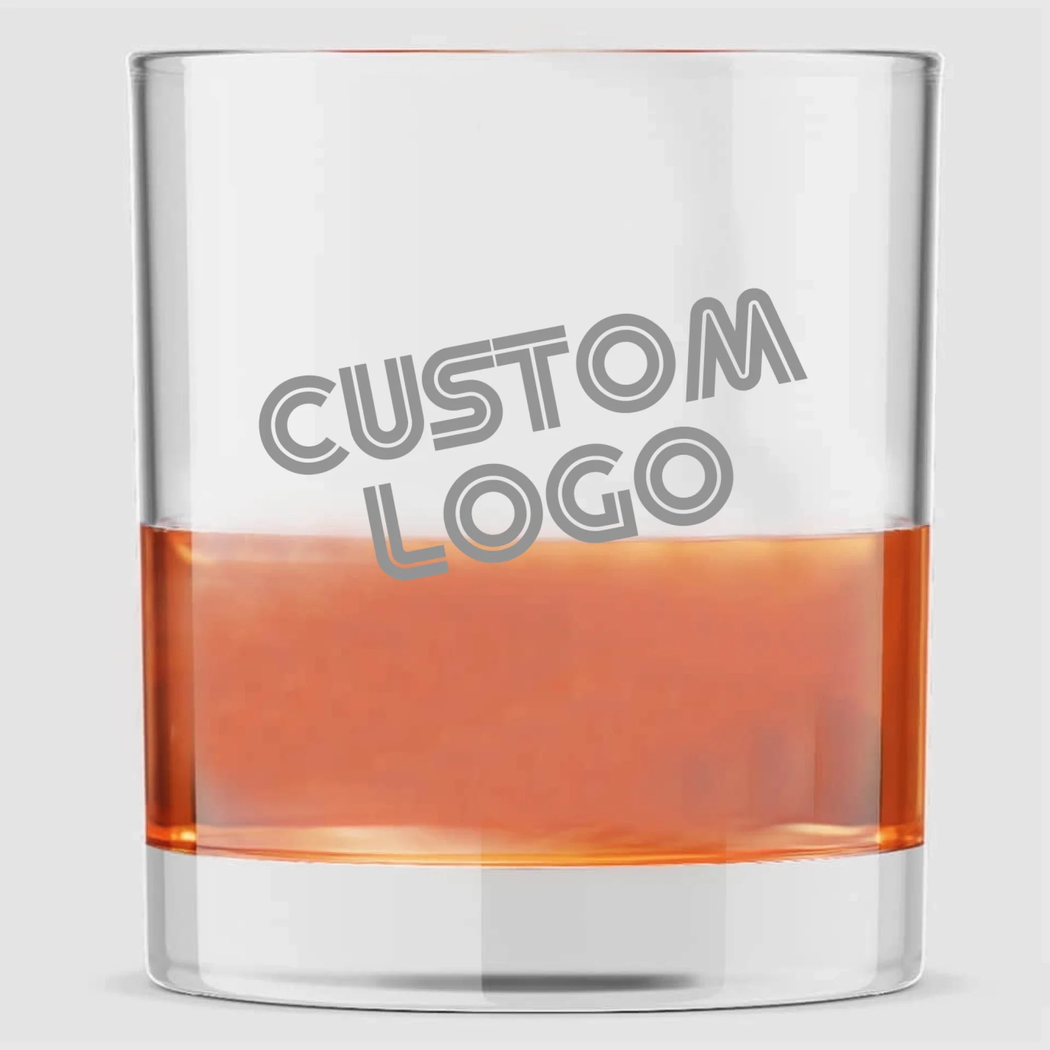 Whiskey Glass - Corporate Logo | Personalized 10 oz Whiskey Glass | Custom Engraved Favor