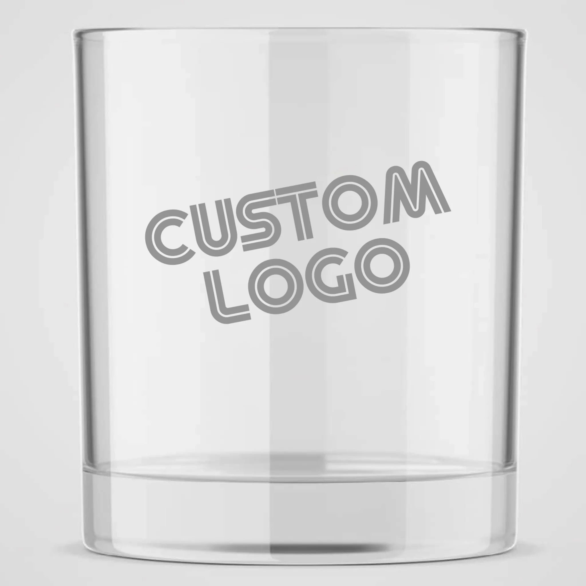 Whiskey Glass - Corporate Logo | Personalized 10 oz Whiskey Glass | Custom Engraved Favor