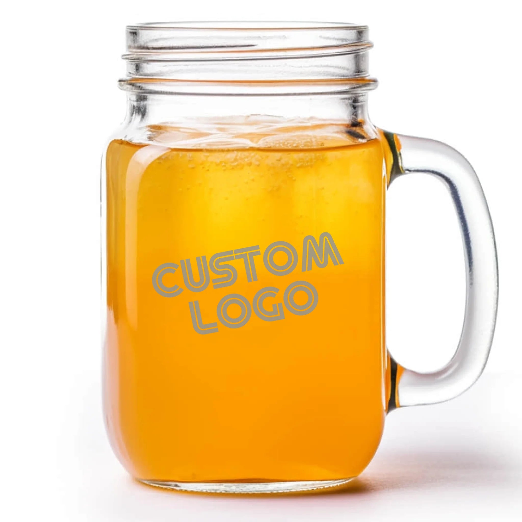 Mason Jar Mug - Corporate Logo | Personalized 16 oz Mason Jar Mug | Custom Engraved Favor
