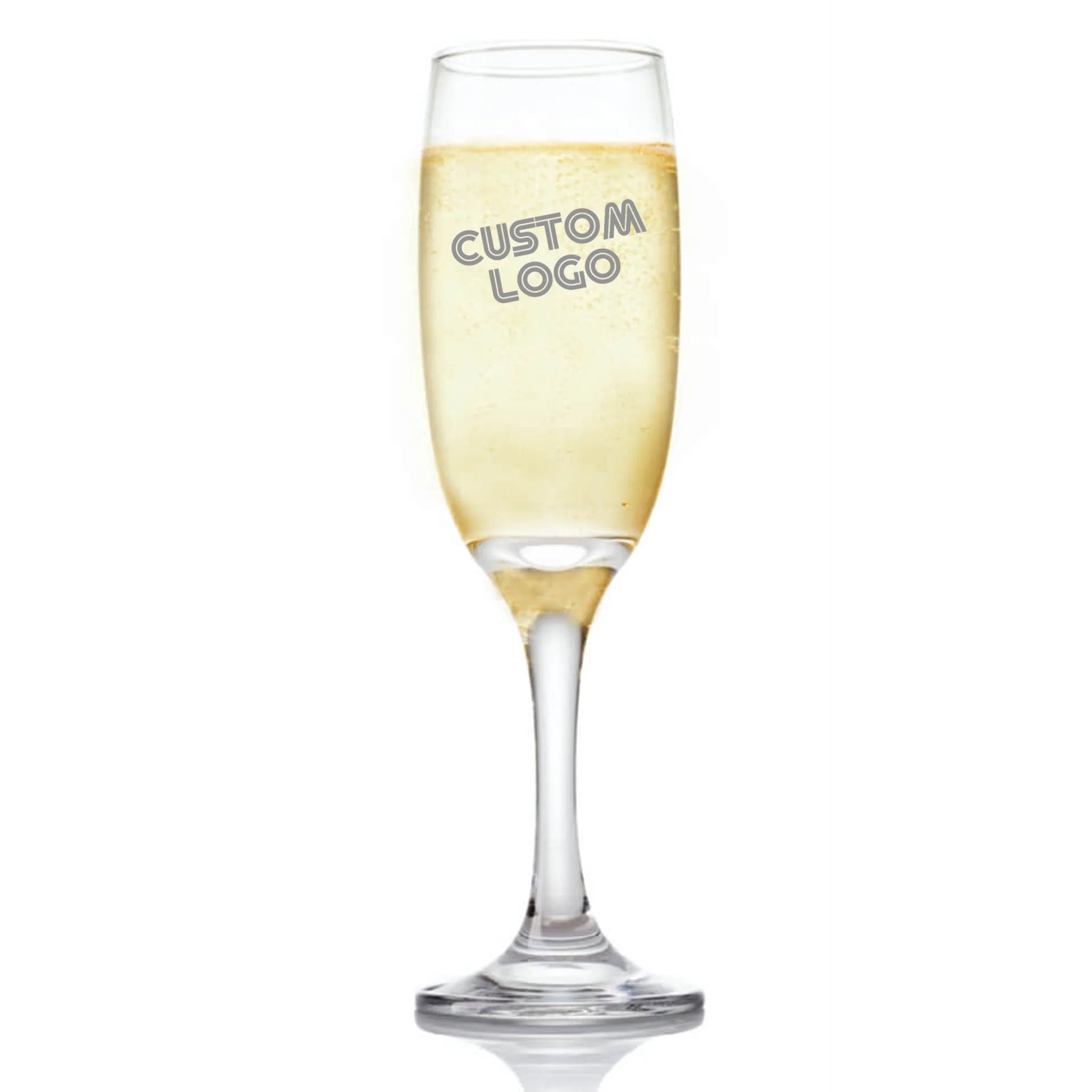 Corporate Logo 1 | Personalized Champagne Flute | Custom Engraved Favor
