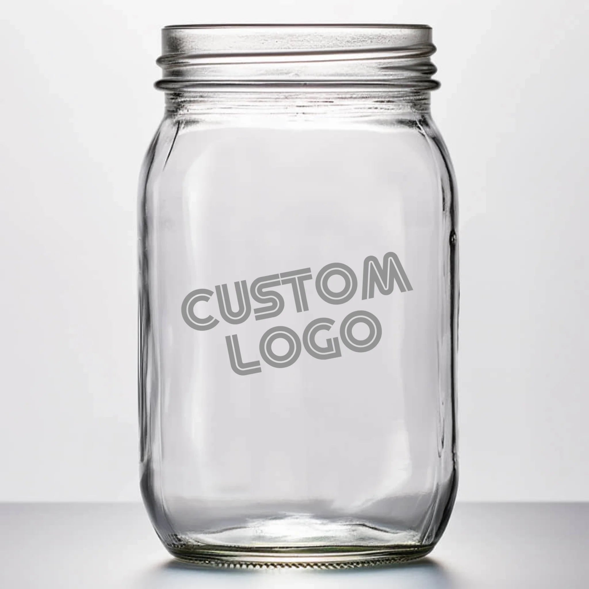 Corporate Logo 1 | Personalized 16 oz Mason Jar | Custom Engraved Favor