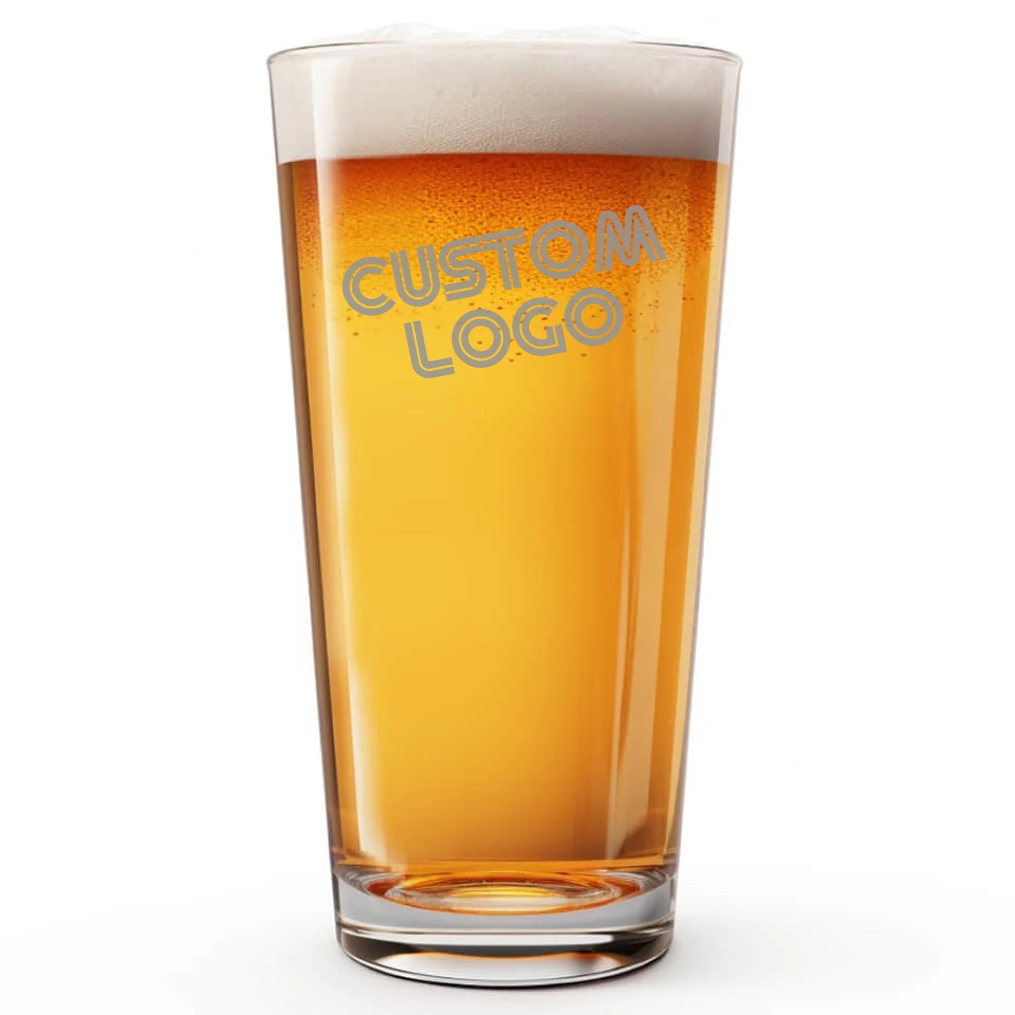 Corporate Logo 1 | Personalized 16 oz Pint Glass | Custom Engraved Favor