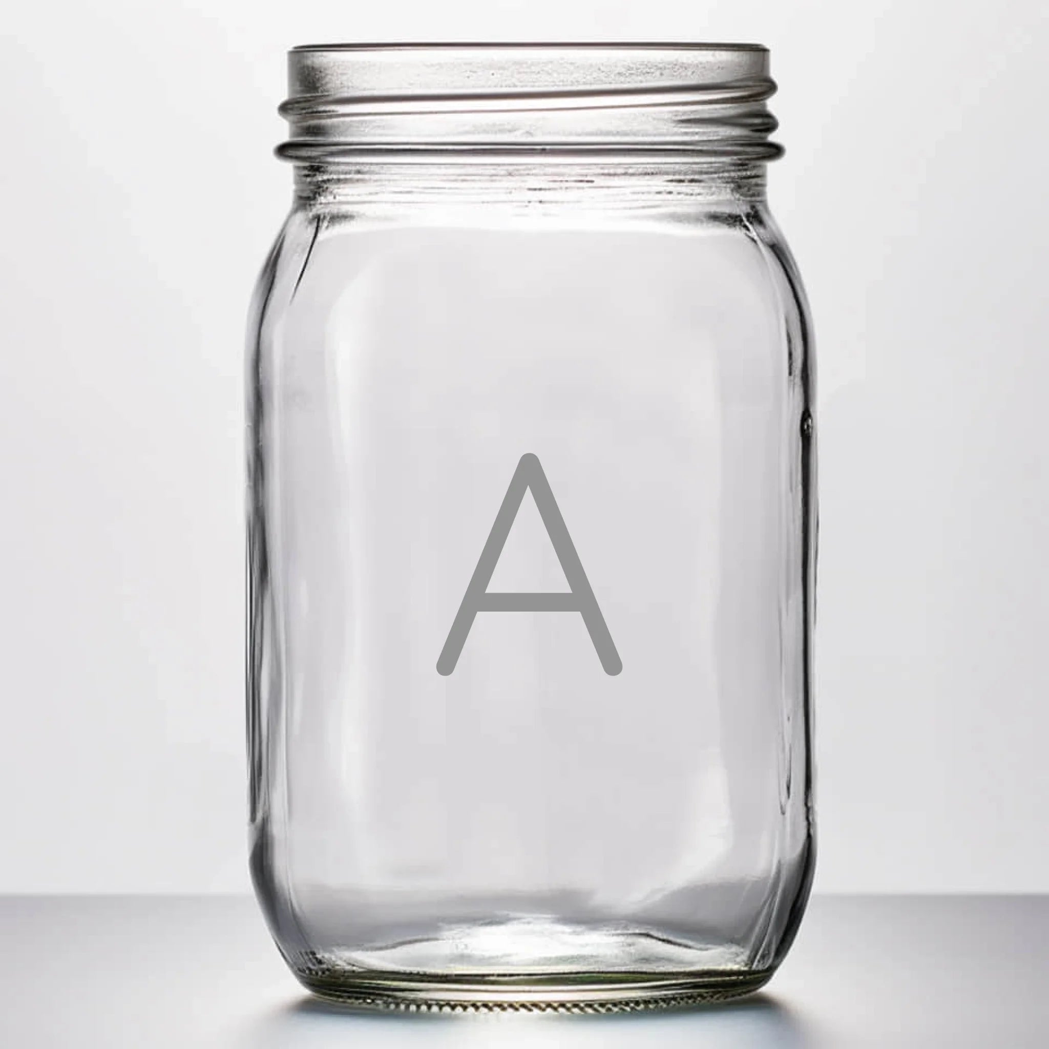 Floral | Personalized 16 oz Mason Jar | Custom Engraved Favor