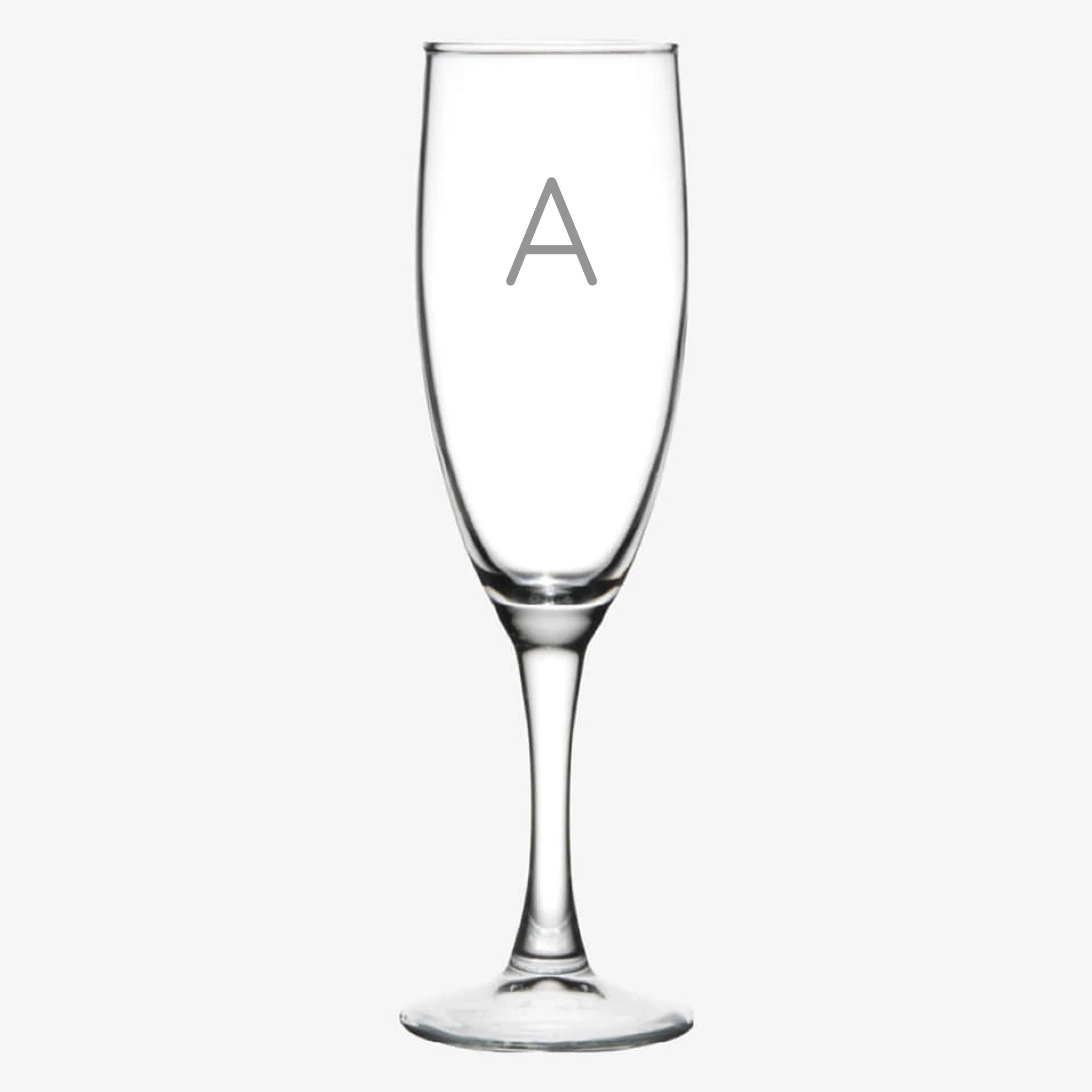 Floral | Personalized Champagne Flute | Custom Engraved Favor