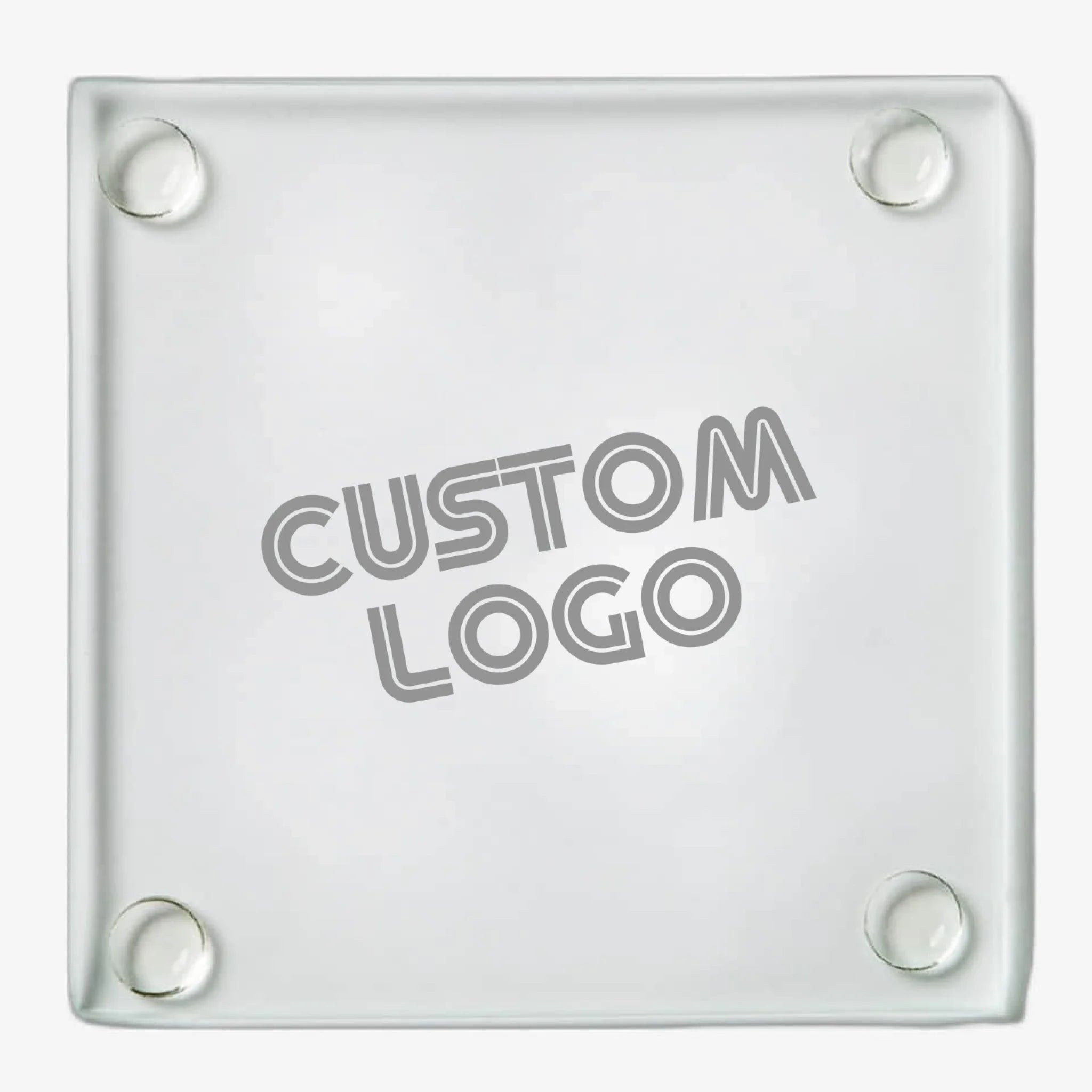 Corporate Logo 1 | Personalized Glass Coaster | Custom Engraved Favor