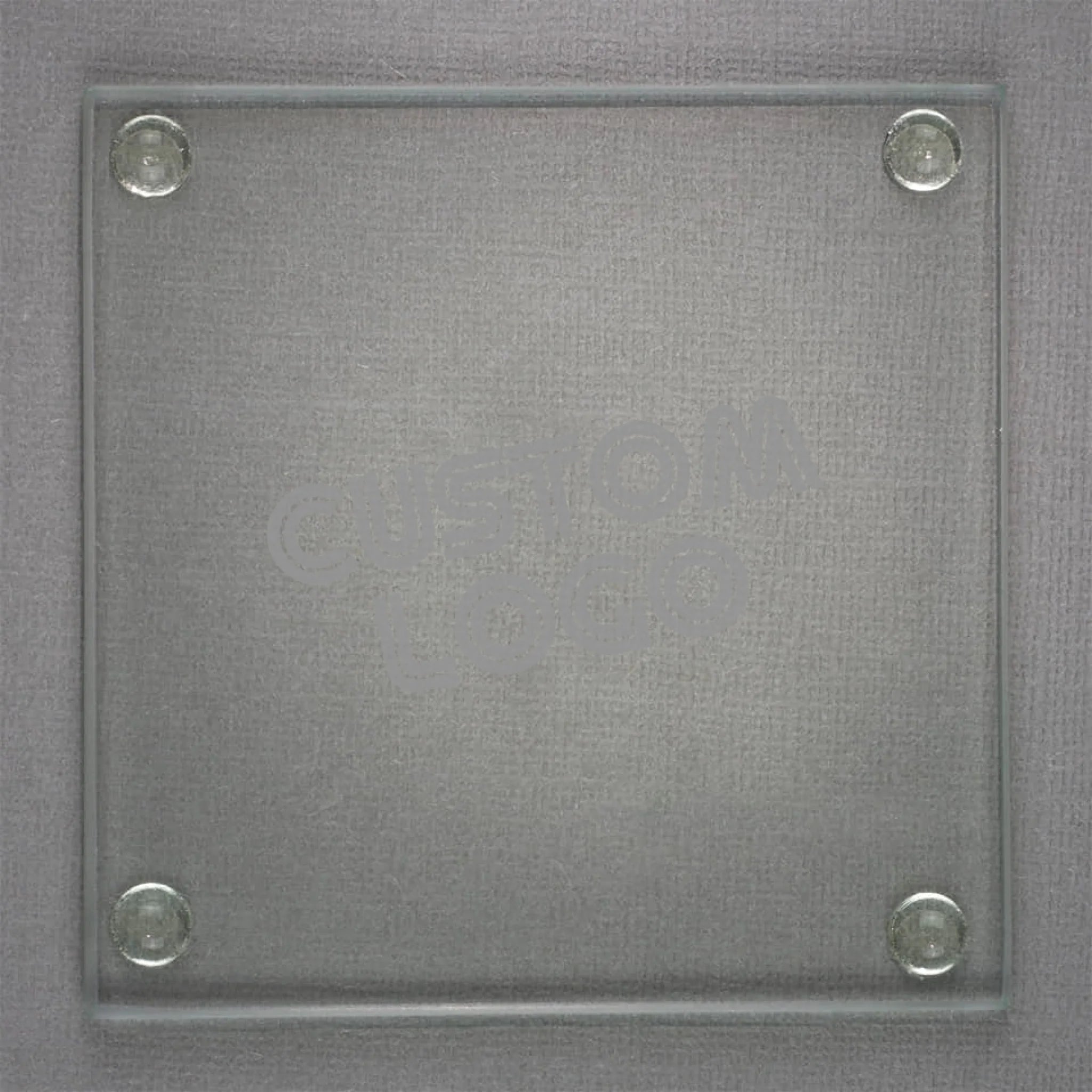 Corporate Logo 1 | Personalized Glass Coaster | Custom Engraved Favor